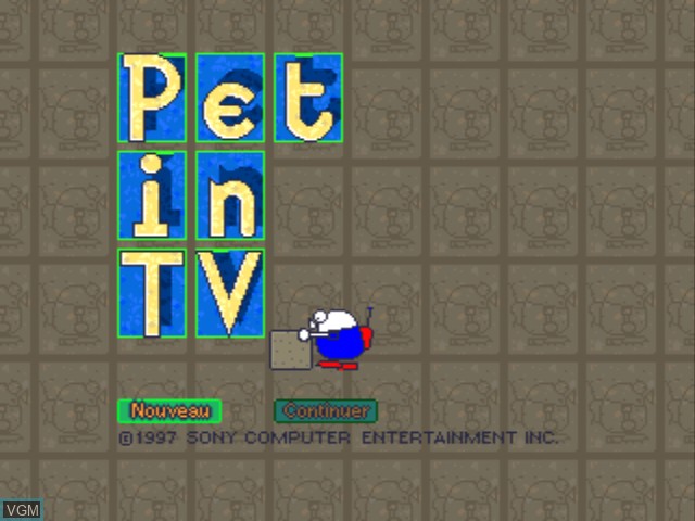 Image de l'ecran titre du jeu Pet in TV - Ton Nouveau Meilleur Ami ! sur Sony Playstation