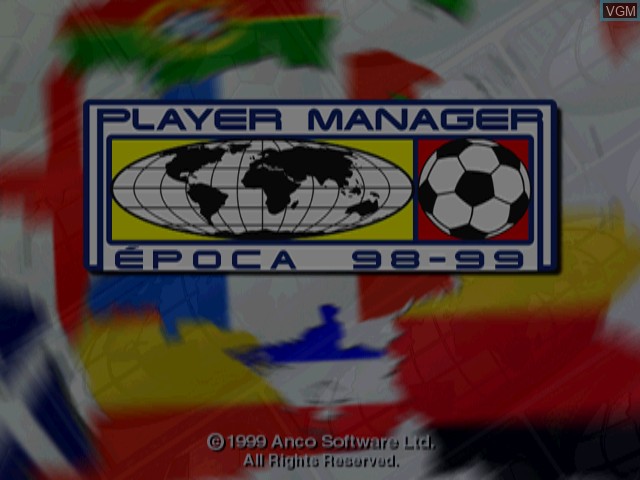 Image de l'ecran titre du jeu Player Manager - Epoca 98-99 sur Sony Playstation
