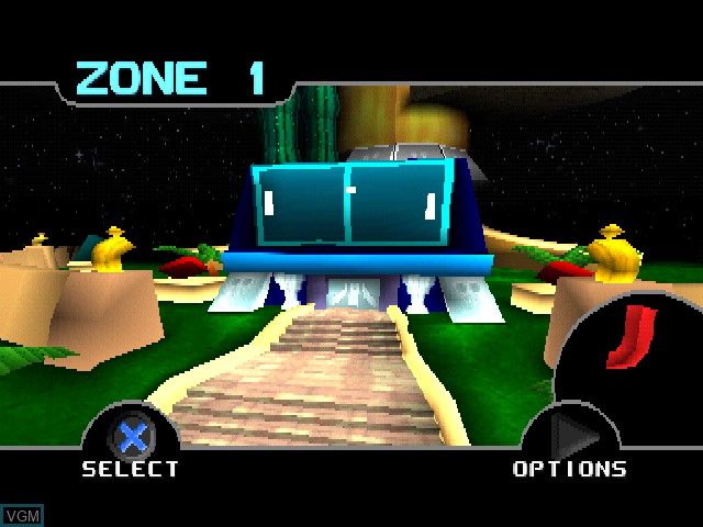 Image du menu du jeu Pong sur Sony Playstation