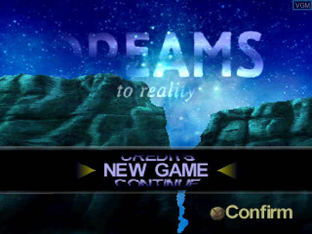 Image du menu du jeu Dreams sur Sony Playstation
