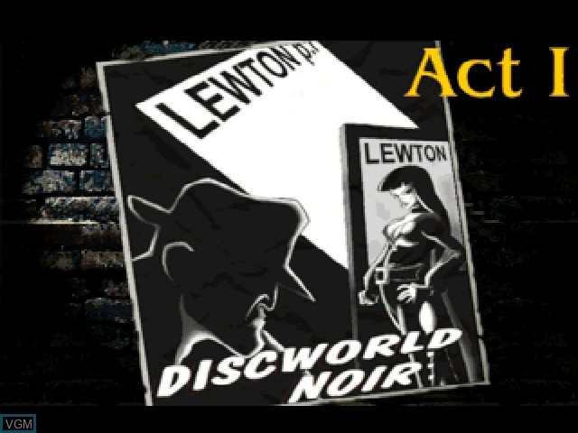Image du menu du jeu Discworld Noir sur Sony Playstation