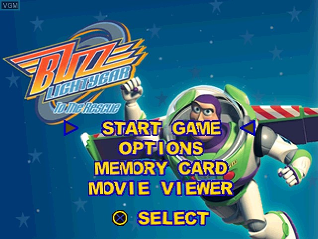 Image du menu du jeu Toy Story 2 - Buzz Lightyear to the Rescue! sur Sony Playstation