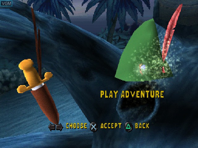 Image du menu du jeu Peter Pan - Adventures In Never Land sur Sony Playstation