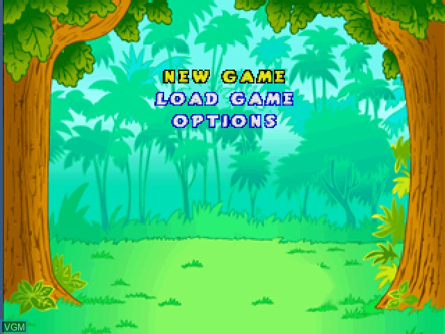 Image du menu du jeu Dora the Explorer - Barnyard Buddies sur Sony Playstation