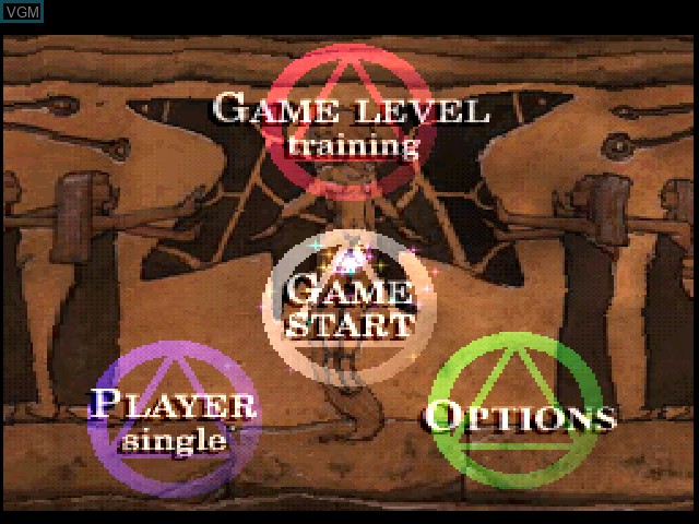 Image du menu du jeu Elemental Gearbolt sur Sony Playstation