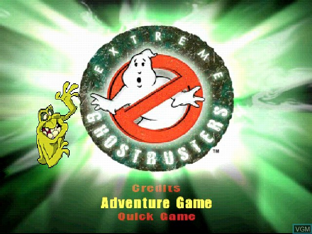 Image du menu du jeu Extreme Ghostbusters - The Ultimate Invasion sur Sony Playstation