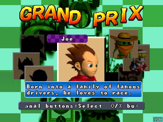 Image du menu du jeu Extreme Go-Kart Racing sur Sony Playstation
