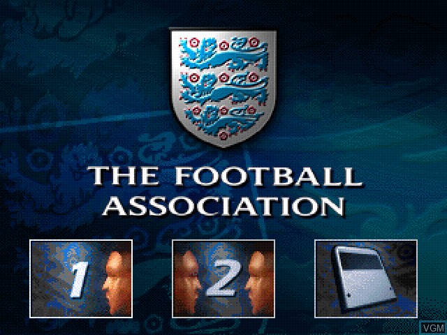 Image du menu du jeu FA Manager sur Sony Playstation
