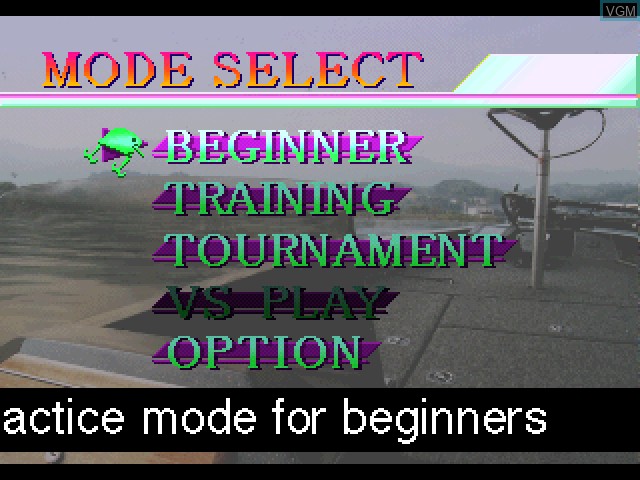 Image du menu du jeu Fisherman's Bait - A Bass Challenge sur Sony Playstation