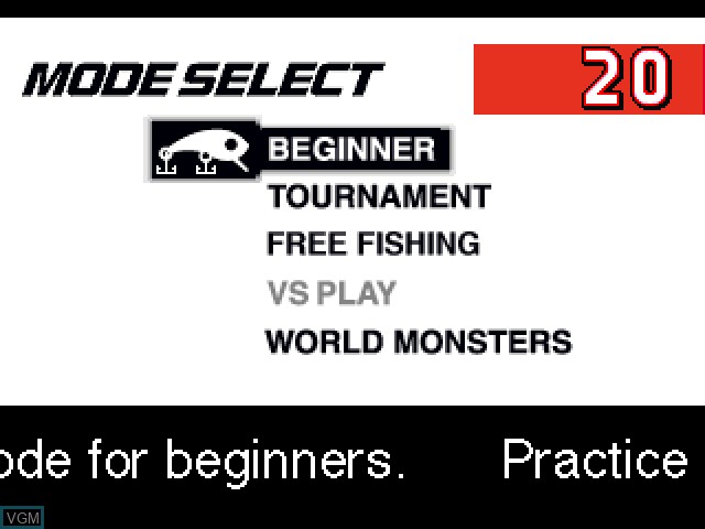 Image du menu du jeu Fisherman's Bait 2 - Big Ol' Bass sur Sony Playstation