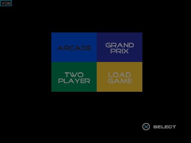 Image du menu du jeu Formula One 2000 sur Sony Playstation
