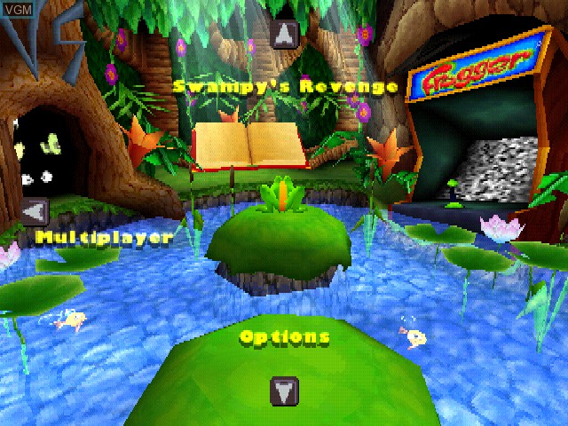 Image du menu du jeu Frogger 2 - Swampy's Revenge sur Sony Playstation