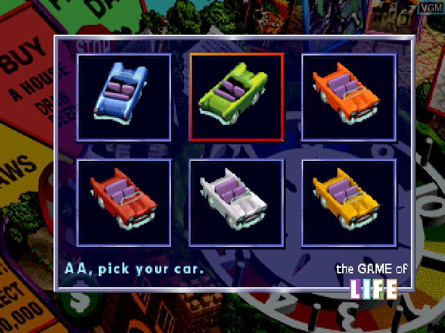 Image du menu du jeu Game of Life, The sur Sony Playstation