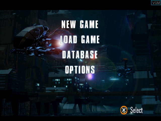 Image du menu du jeu G-Police - Weapons of Justice sur Sony Playstation