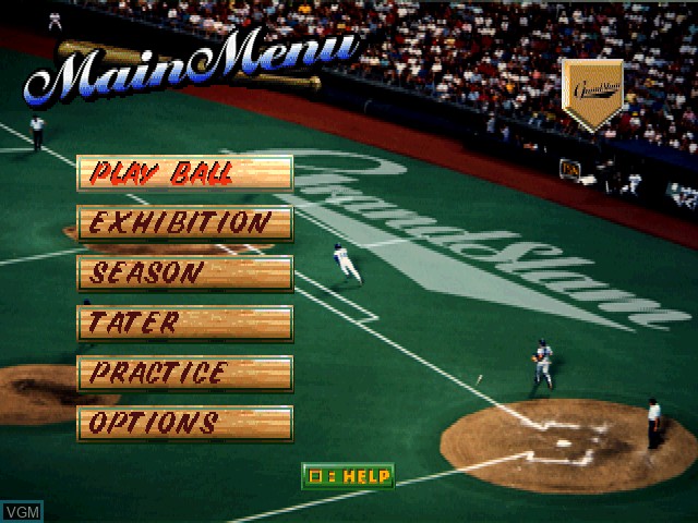 Image du menu du jeu Grand Slam sur Sony Playstation