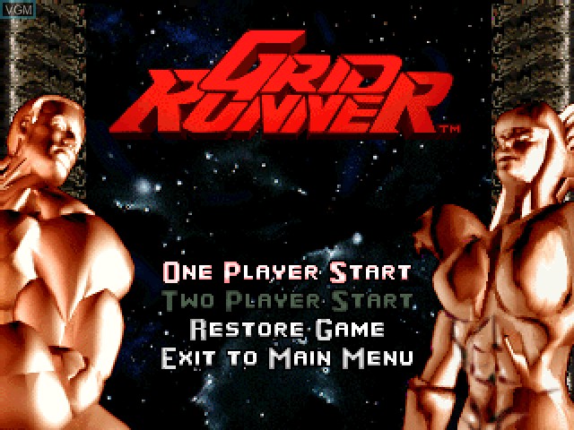 Image du menu du jeu Grid Runner sur Sony Playstation