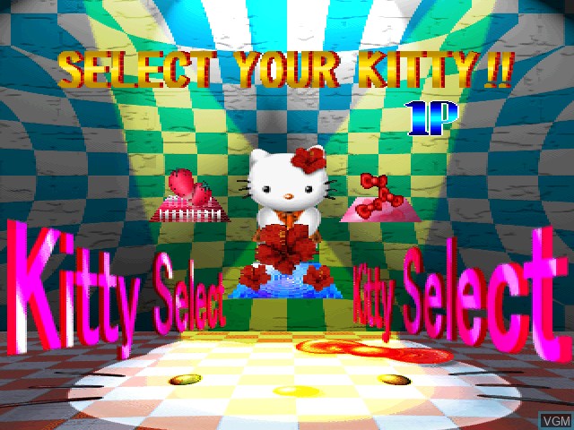 Image du menu du jeu Hello Kitty's Cube Frenzy sur Sony Playstation
