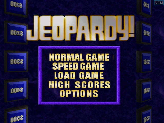 Image du menu du jeu Jeopardy! 2nd Edition sur Sony Playstation