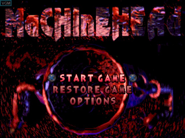 Image du menu du jeu Machine Head sur Sony Playstation