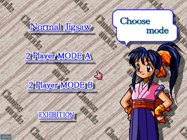 Image du menu du jeu Jigsaw Madness sur Sony Playstation