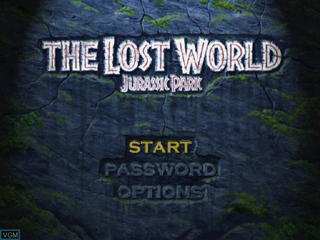 Image du menu du jeu Lost World, The - Jurassic Park sur Sony Playstation