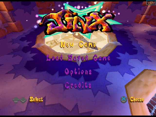 Image du menu du jeu Jinx sur Sony Playstation