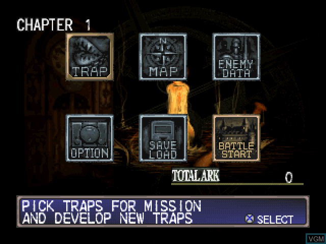 Image du menu du jeu Kagero - Deception II sur Sony Playstation