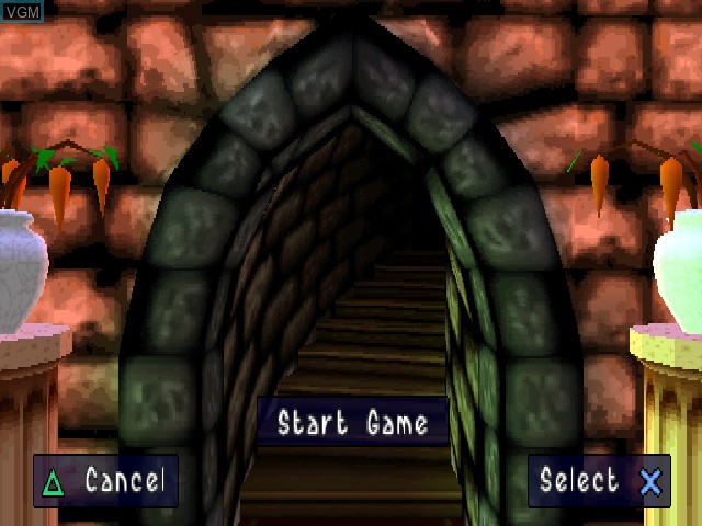 Image du menu du jeu Kingsley's Adventure sur Sony Playstation