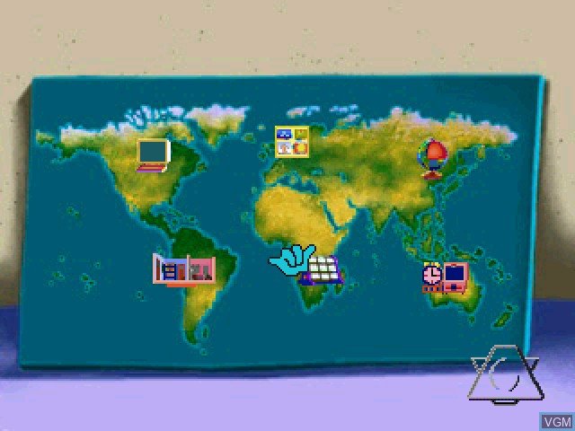 Image du menu du jeu A Mars Moose Adventure - Stay & Play 3 - In Lonnie's Classroom sur Sony Playstation