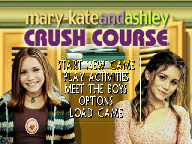 Image du menu du jeu Mary-Kate and Ashley - Crush Course sur Sony Playstation
