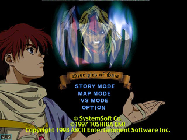 Image du menu du jeu Master of Monsters - Disciples of Gaia sur Sony Playstation