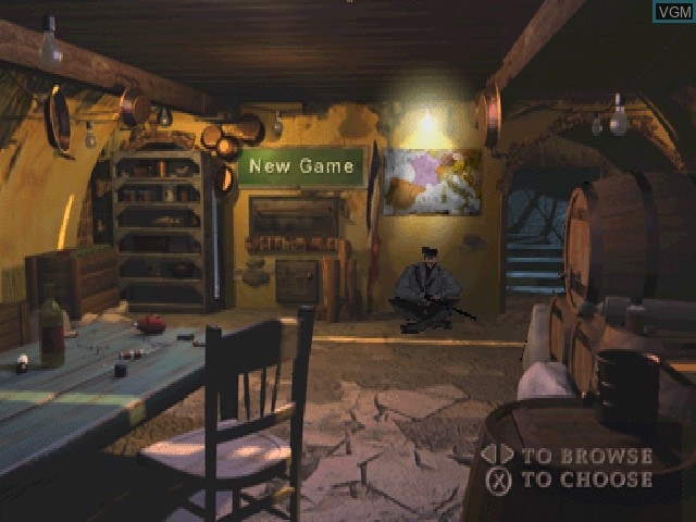 Image du menu du jeu Medal of Honor Underground sur Sony Playstation