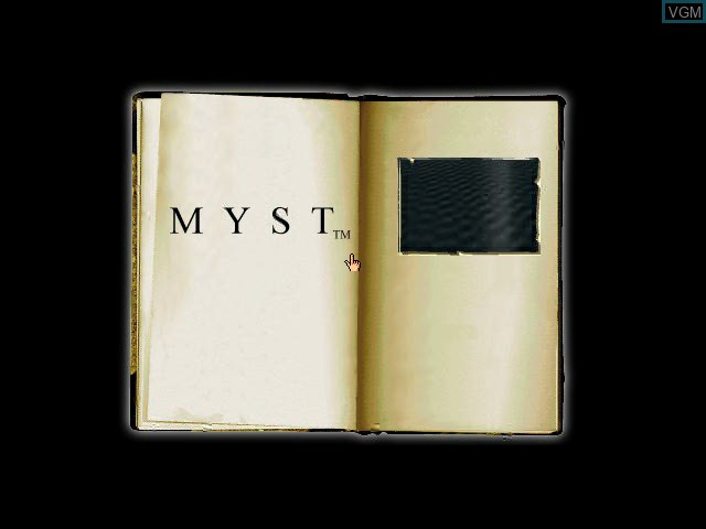 Image du menu du jeu Myst sur Sony Playstation