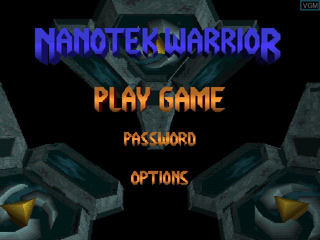 Image du menu du jeu Nanotek Warrior sur Sony Playstation