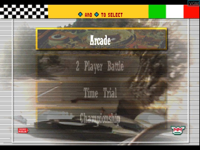 Image du menu du jeu Mille Miglia sur Sony Playstation