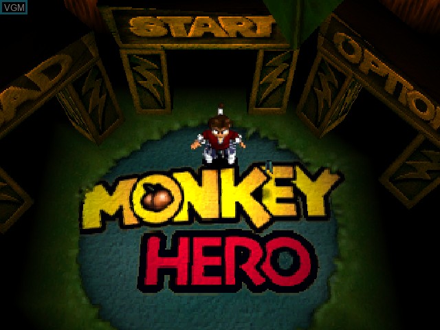 Image du menu du jeu Monkey Hero sur Sony Playstation