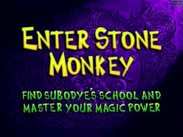 Image du menu du jeu Monkey Magic sur Sony Playstation