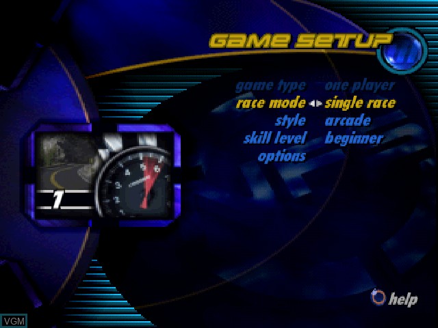 Image du menu du jeu Need for Speed III - Hot Pursuit sur Sony Playstation