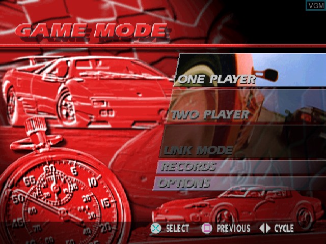 Image du menu du jeu Need for Speed, The sur Sony Playstation
