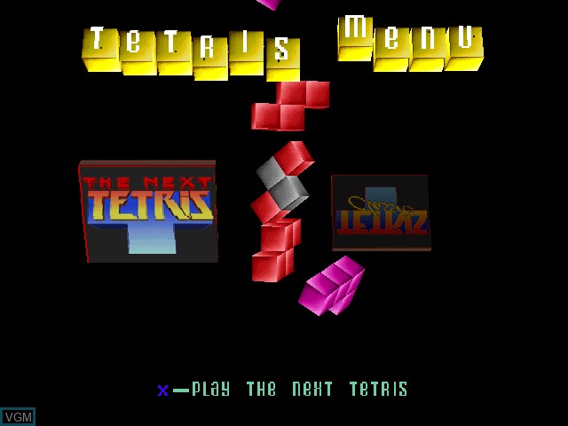 Image du menu du jeu Next Tetris, The sur Sony Playstation