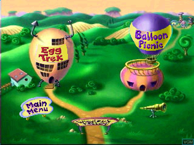 Image du menu du jeu Secret of Googol 7, The - Eggs All Around - Egg Trek - Balloon Picnic sur Sony Playstation