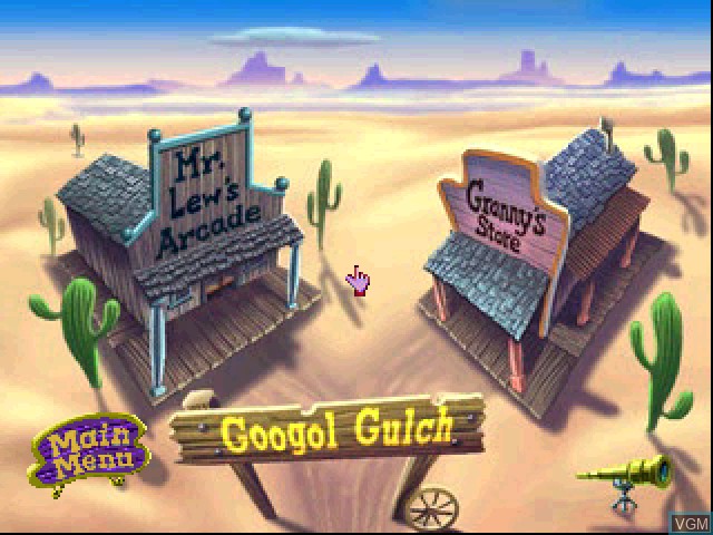 Image du menu du jeu Secret of Googol 8, The - Googol Gulch - General Store - Math Arcade sur Sony Playstation