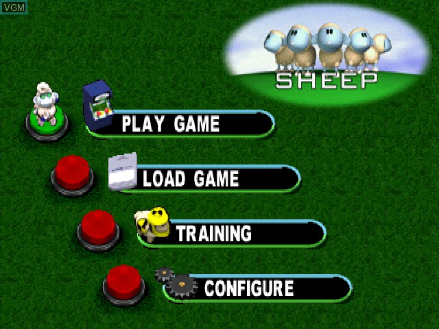 Image du menu du jeu Sheep sur Sony Playstation