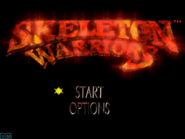 Image du menu du jeu Skeleton Warriors sur Sony Playstation