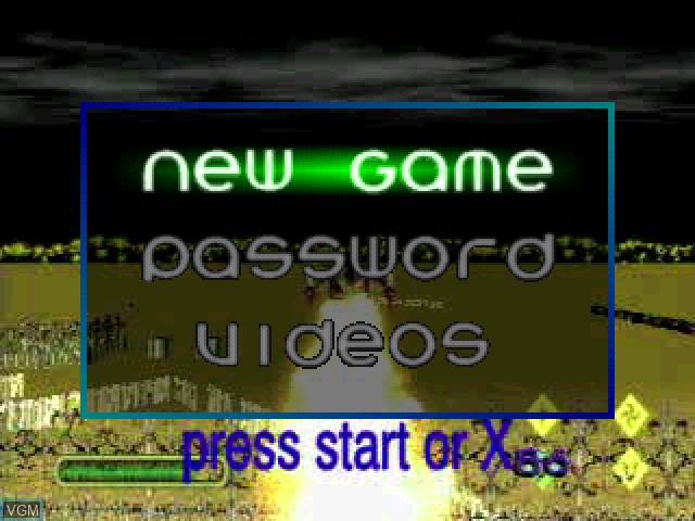 Image du menu du jeu SlamScape sur Sony Playstation