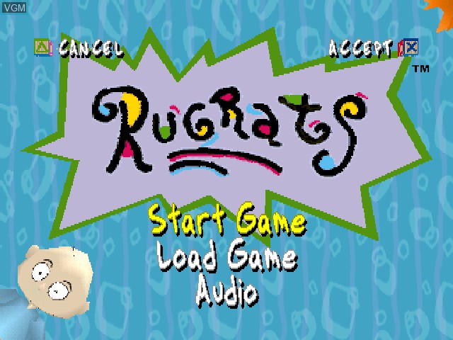 Image du menu du jeu Rugrats - Search for Reptar sur Sony Playstation