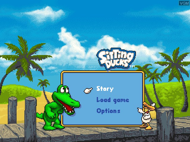 Image du menu du jeu Sitting Ducks sur Sony Playstation