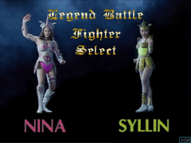 Image du menu du jeu Twin Goddesses sur Sony Playstation