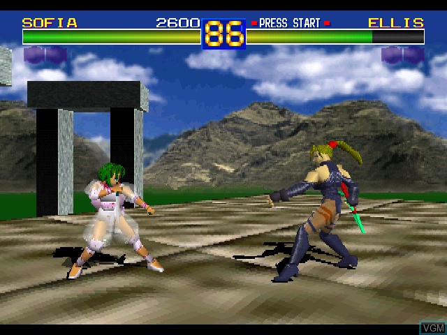 Image in-game du jeu Battle Arena Toshinden sur Sony Playstation