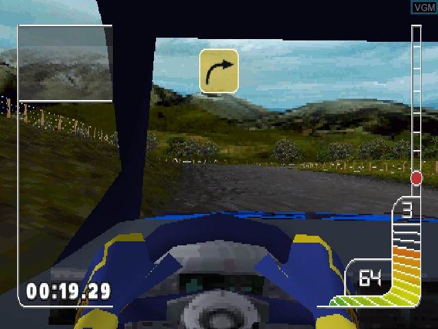 Image in-game du jeu Colin McRae Rally sur Sony Playstation